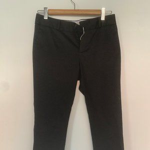 Petite Banana Republic Black Hampton Cropped Pant
